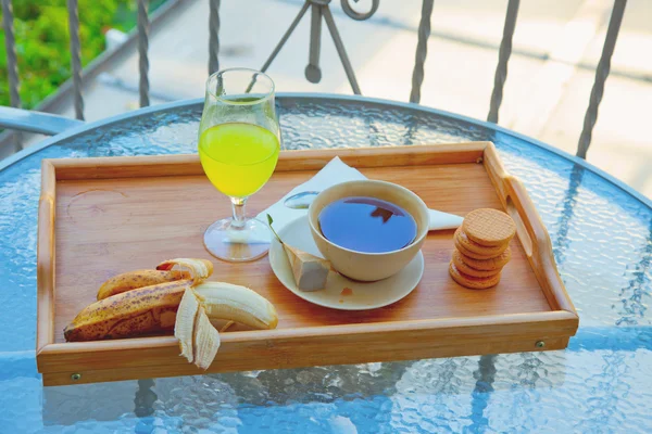 Outdoor breakfast — Stock Photo, Image