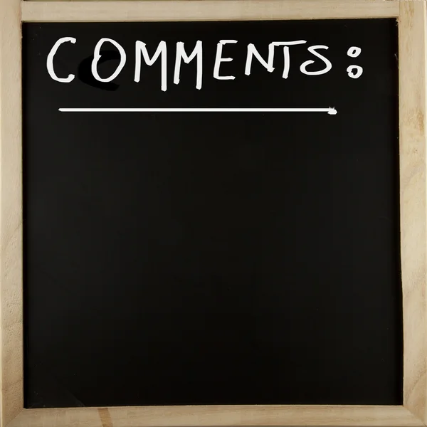 Blackboard comments — Stock Photo, Image