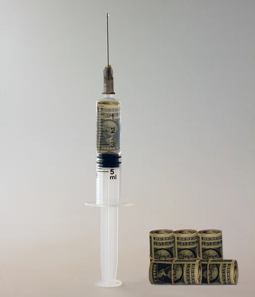 Contant geld injectie — Stockfoto