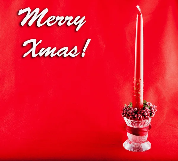 Xmas Candle — Stock Photo, Image