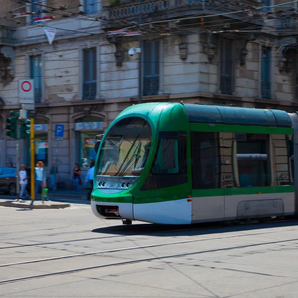 Green Streetcar — Stock Photo, Image