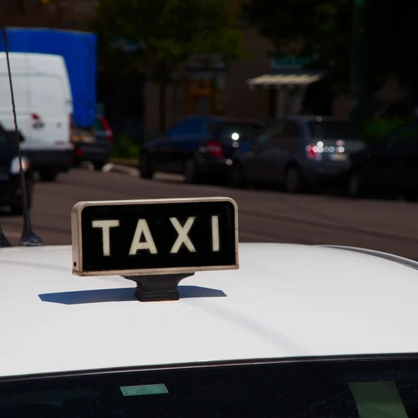 Symbol taksówką — Zdjęcie stockowe