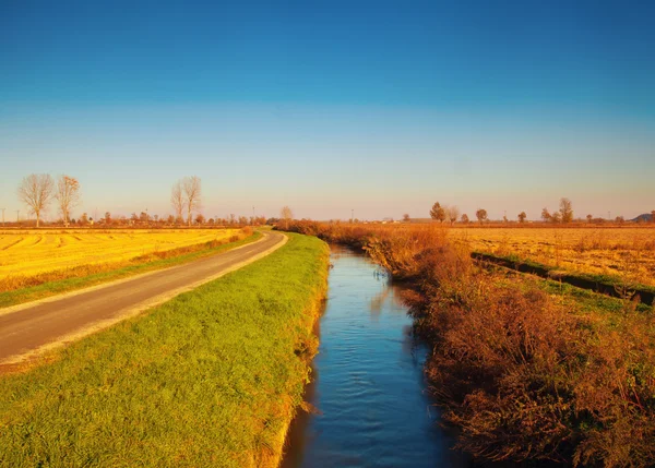 Canal de irrigação — Fotografia de Stock