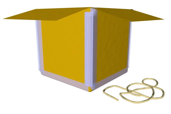 3D-box — Stockfoto