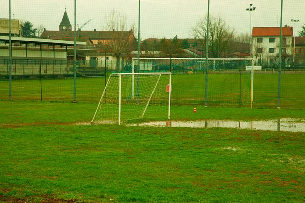 Pole do piłki nożnej — Zdjęcie stockowe