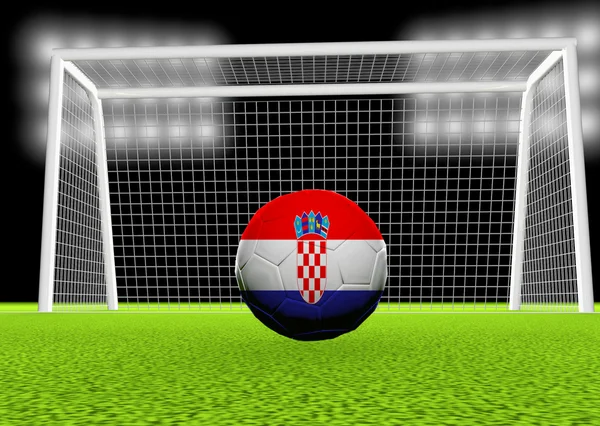 Voetbal Kroatiëpiłka nożna Chorwacja — Zdjęcie stockowe