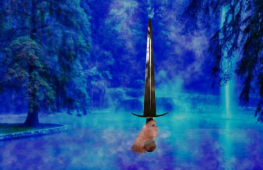 Sword from the lake clipart