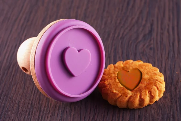 Heart biscuit — Stock Photo, Image