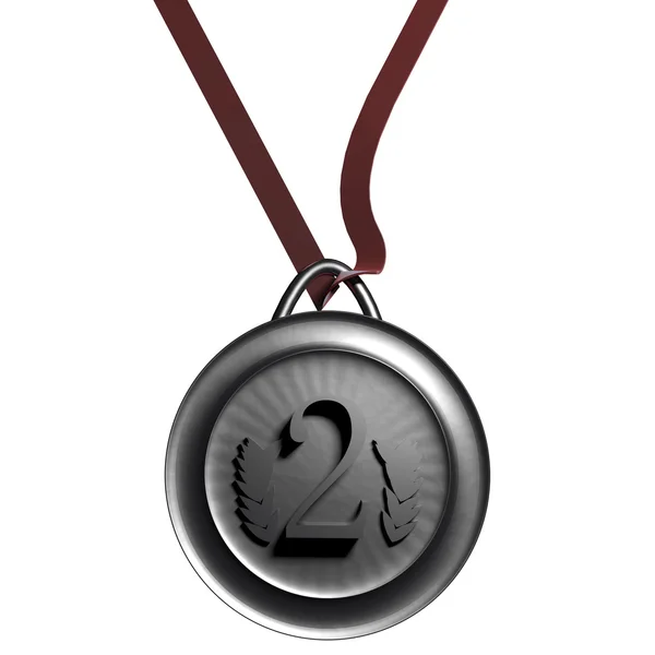 Silver medal — Stock Photo, Image