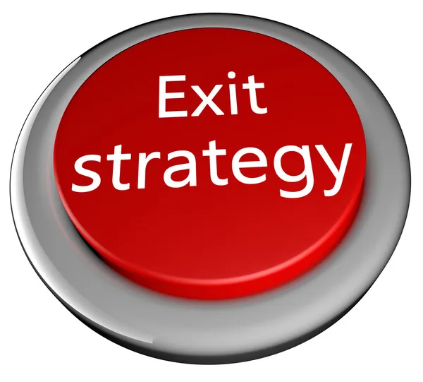 出口戦略ボタン — ストック写真