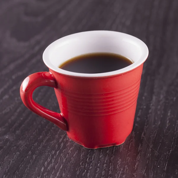 Taza roja de café — Foto de Stock