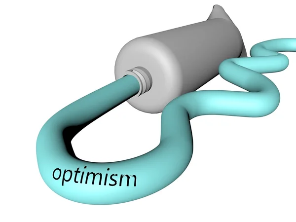 Optimismus zubní pasta — Stock fotografie