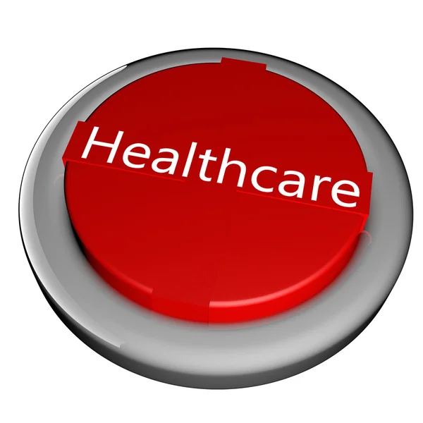 医疗保健的按钮 — 图库照片