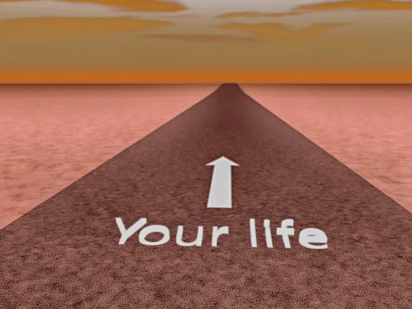Road to your life — Stock Photo, Image