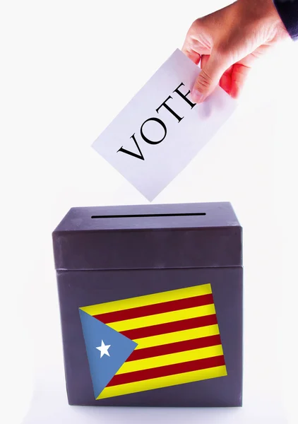 Urna catalana per il voto — Foto Stock