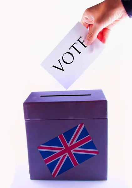 Urna britannica per la votazione — Foto Stock
