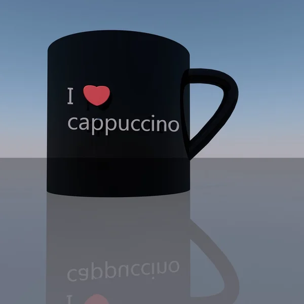 I love cappuccino — Stock Photo, Image