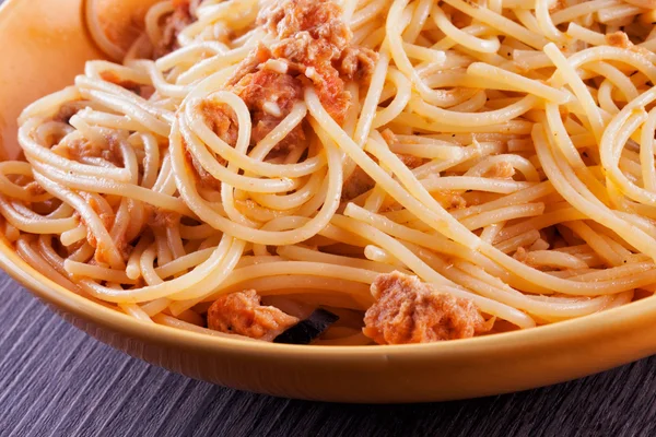 Pasta with tuna — Stock Photo, Image