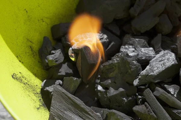 Combustione del carbonio — Foto Stock