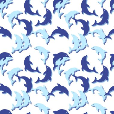 Dikişsiz yunus desen