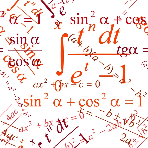 Bezešvé matematický vzorec — Stockový vektor