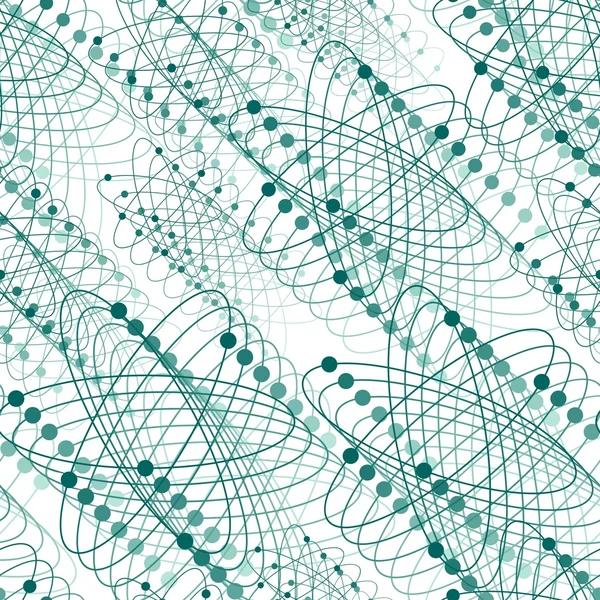 Naadloze nucleaire patroon — Stockvector