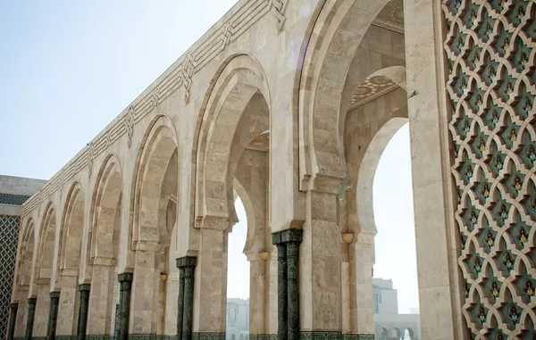 The courtyard of the El Hassam Ii mosque — Stock Photo, Image