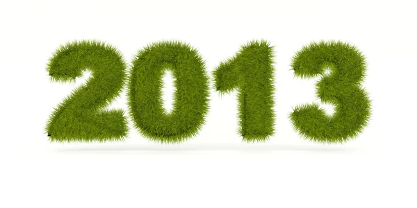 Assinatura do Ano Novo Verde 2013 — Fotografia de Stock
