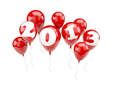 hava balonları 2013 yeni yıl işareti ile