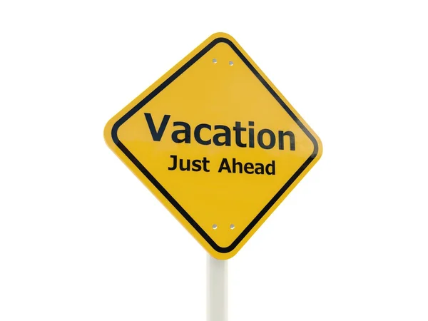 Vacation Just Ahead road sign — Stock Photo, Image