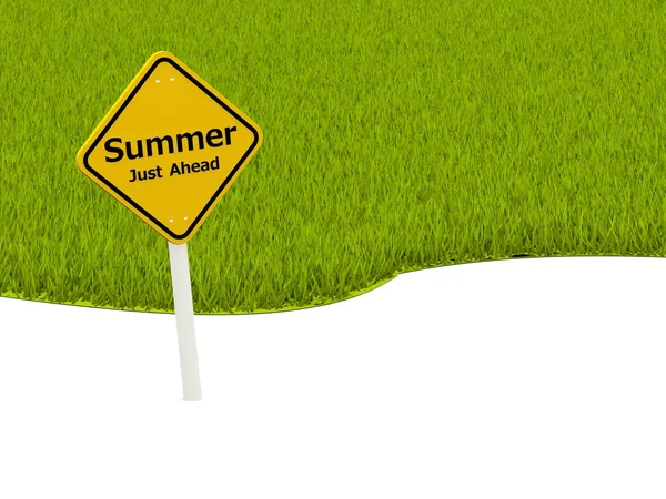 Summer Just Ahead road sign — Stock Photo, Image