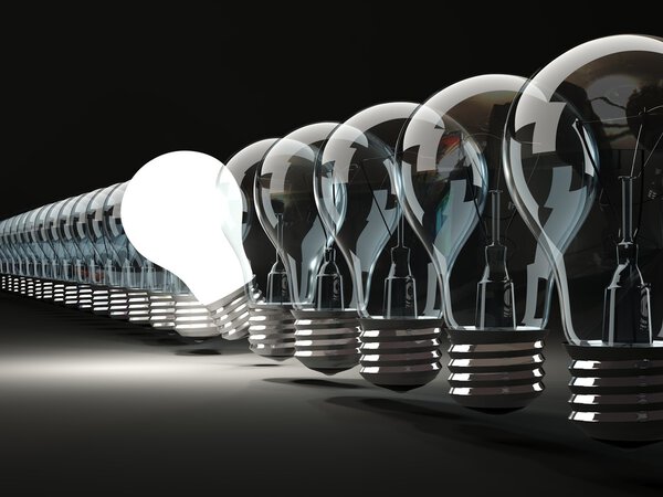Ряд лампочек