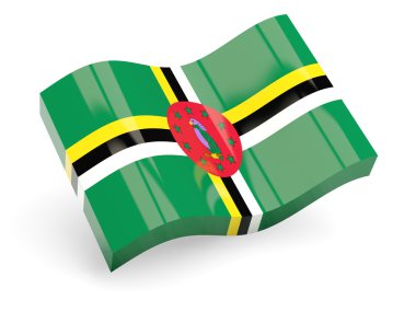 Dominika 3D bayrağı