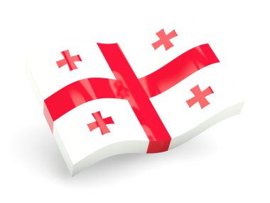Gürcistan'ın 3D bayrağı