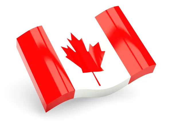 3D vlajka Kanady — Stock fotografie