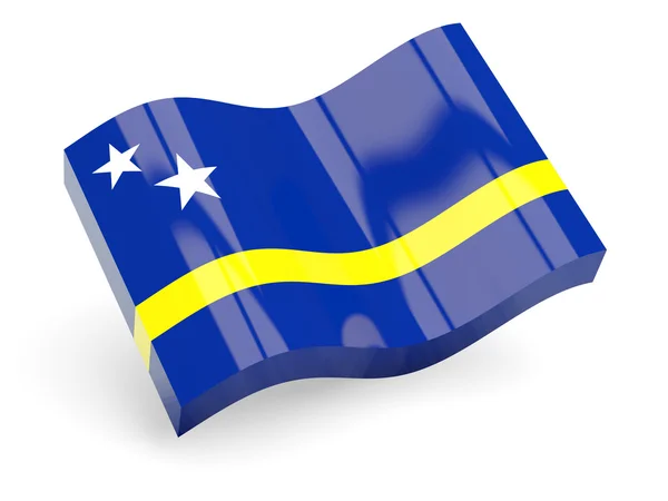 3D-vlag van Curaçao — Stockfoto