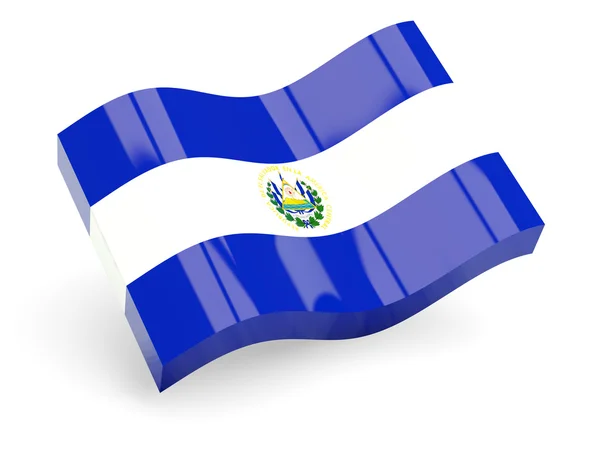 Bandeira 3D de El Salvador — Fotografia de Stock