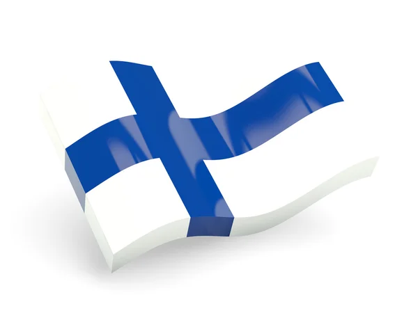 Bandeira 3D de Finland — Fotografia de Stock