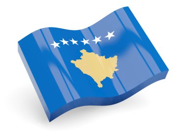 Kosova'nın 3D bayrağı