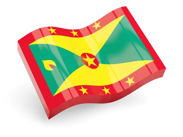 3D Grenadská vlajka — Stock fotografie
