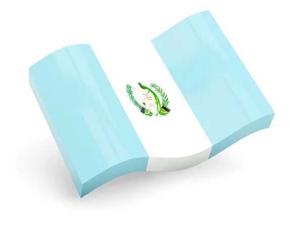 Bandiera 3d di guatemala — Foto Stock