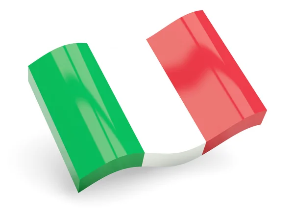 イタリアの 3 d の旗 — ストック写真