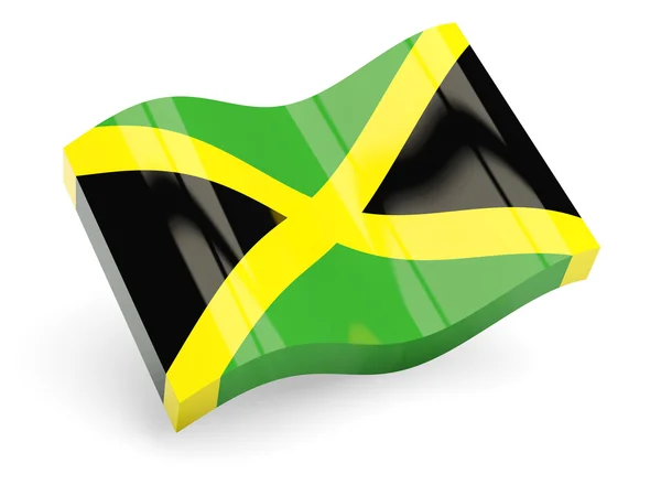 3D-vlag van jamaica — Stockfoto