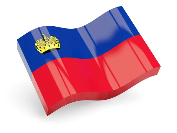 3D Liechtenstein zászlaja — Stock Fotó