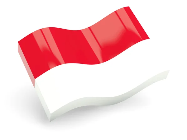 Bendera 3D Monako — Stok Foto