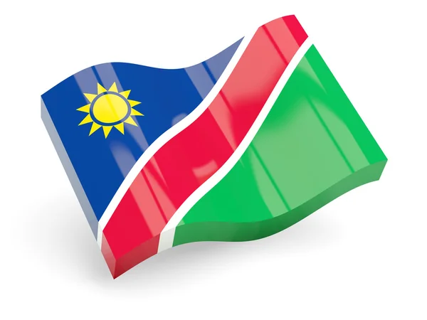 3D-vlag van Namibië — Stockfoto