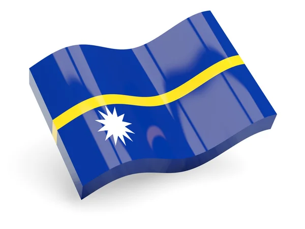 Bandera 3D de Nauru —  Fotos de Stock