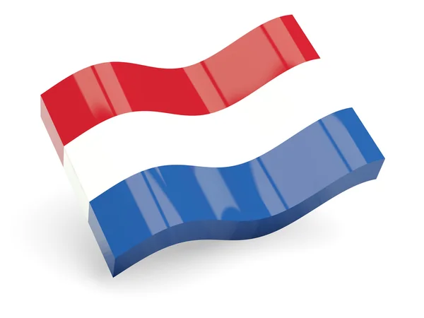3d flag of netherlands — Stock Photo, Image