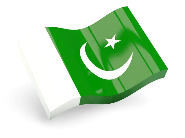 3D vlajka Pákistánu — Stock fotografie