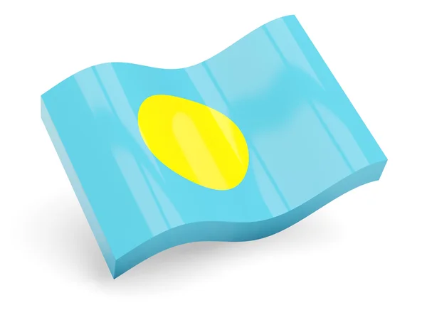 3D flagga palau — Stockfoto